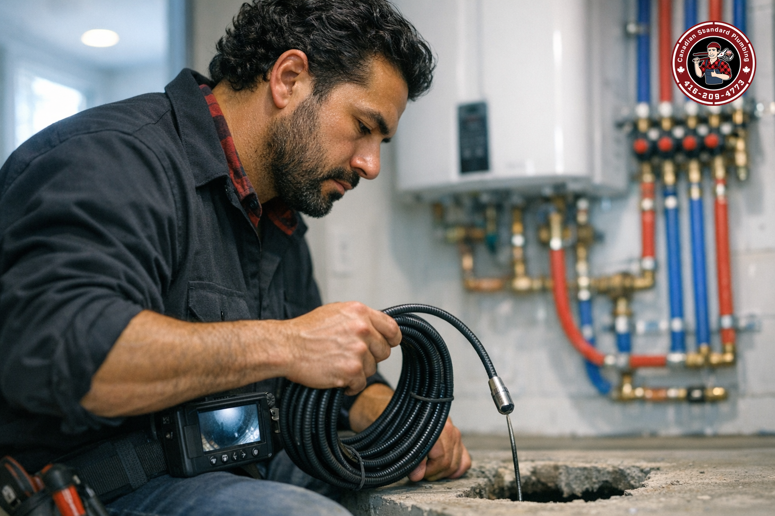 How We Found a Slab Leak Under a Vaughan Bungalow That 2 Other Plumbers Missed — Camera Inspection Saved the Day