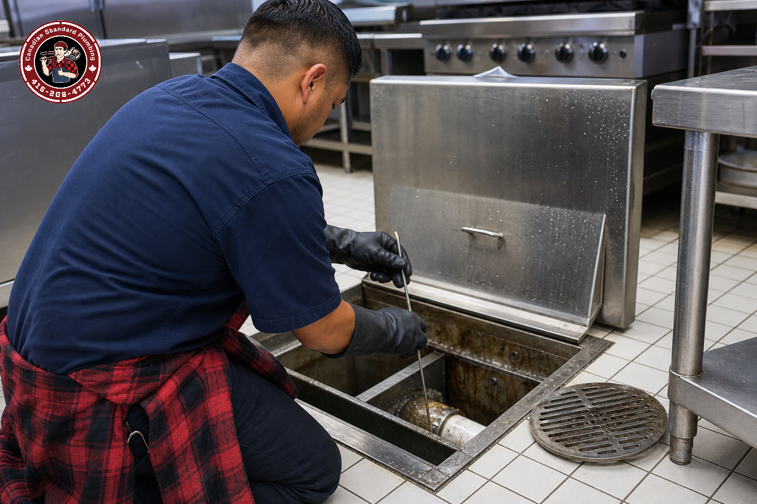 A Markham Restaurant Owner Asked: "Our Floor Drain Backs Up Every Friday Night — Is That a Grease Trap Problem or a Blocked Main?"